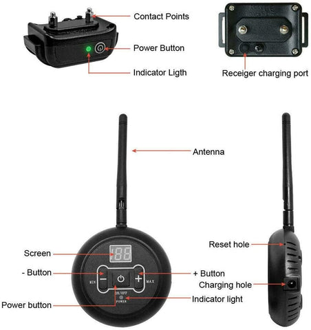 Electric Dog Fence - Fully Wireless Fence - Invisible Waterproof Pet Containment System - 2023 Premium  Model