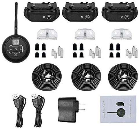 Electric Dog Fence - Fully Wireless Fence - Invisible Waterproof Pet Containment System - 2023 Premium  Model